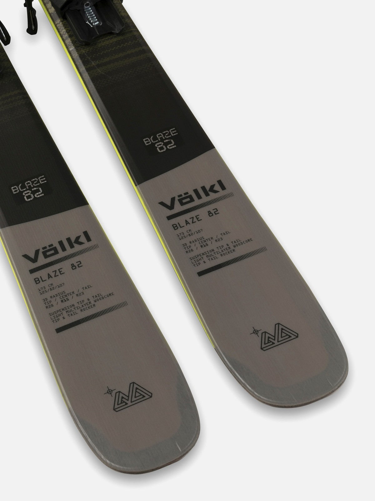 Volkl Blaze 82 Grey Skis w/V-Motion 10 GW Bindings 2026